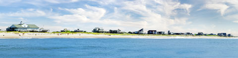 Ocean view of the Fire Island  Casino