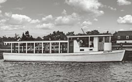 Ferry boat sailing across the Great South Bay