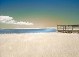 Surreal view of the Long Island Inlet