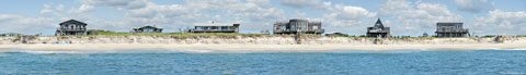 Fire Island Pines View from the Ocean, digital panoramic image
