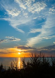 Sunset over Long Island bay, Fine art color digital print